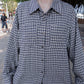<現貨> 自家製 格仔開胸長袖Polo恤衫上衣｜兩色入