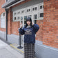 <預訂> 自家製 復古格紋鬆緊高腰保暖半身長裙