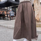 <現貨> 自家製 秋冬專屬! 肌理感口袋半身長裙｜兩色入