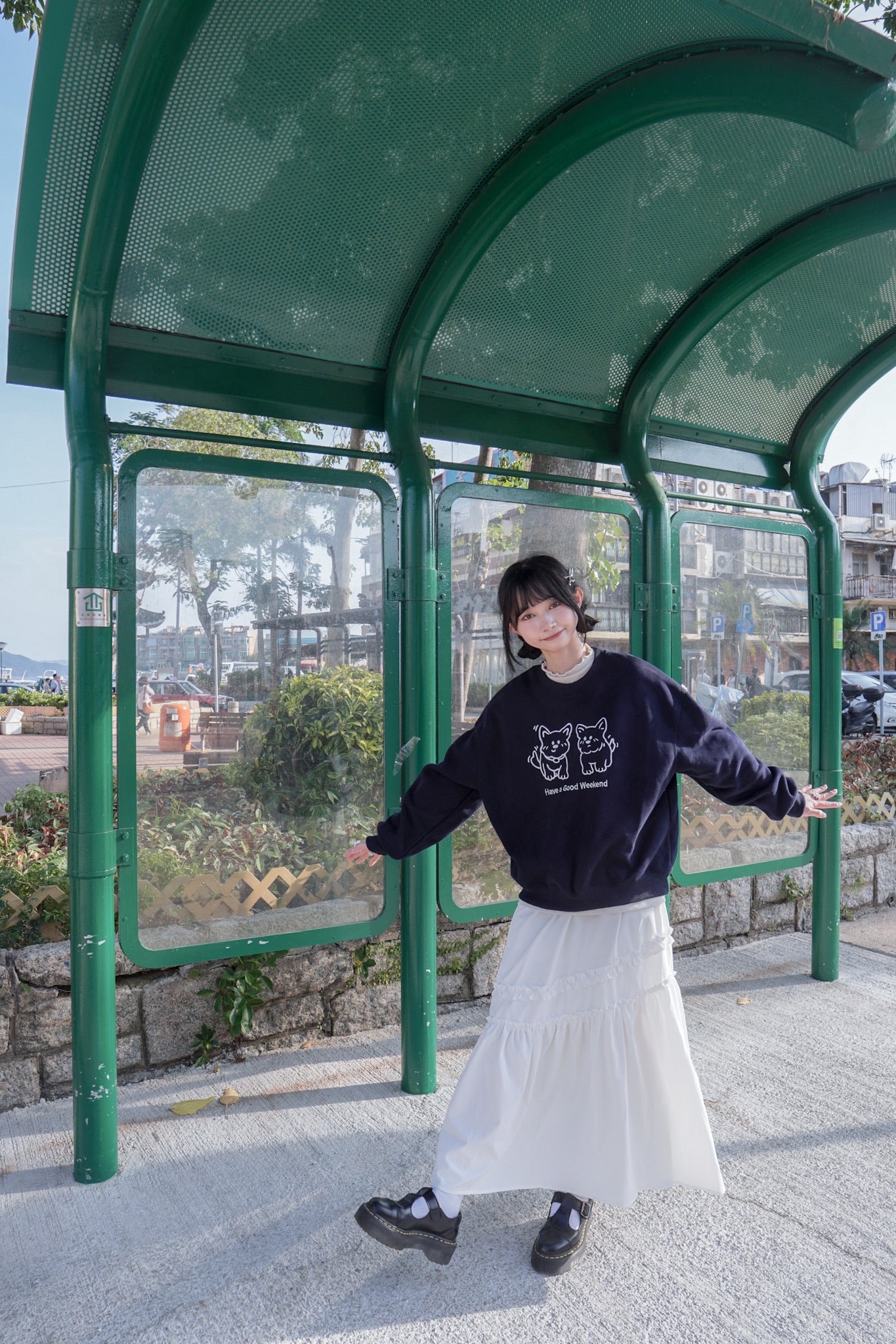 <現貨> 自家製 超厚實! ruffle邊半高領純色內搭上衣｜三色入