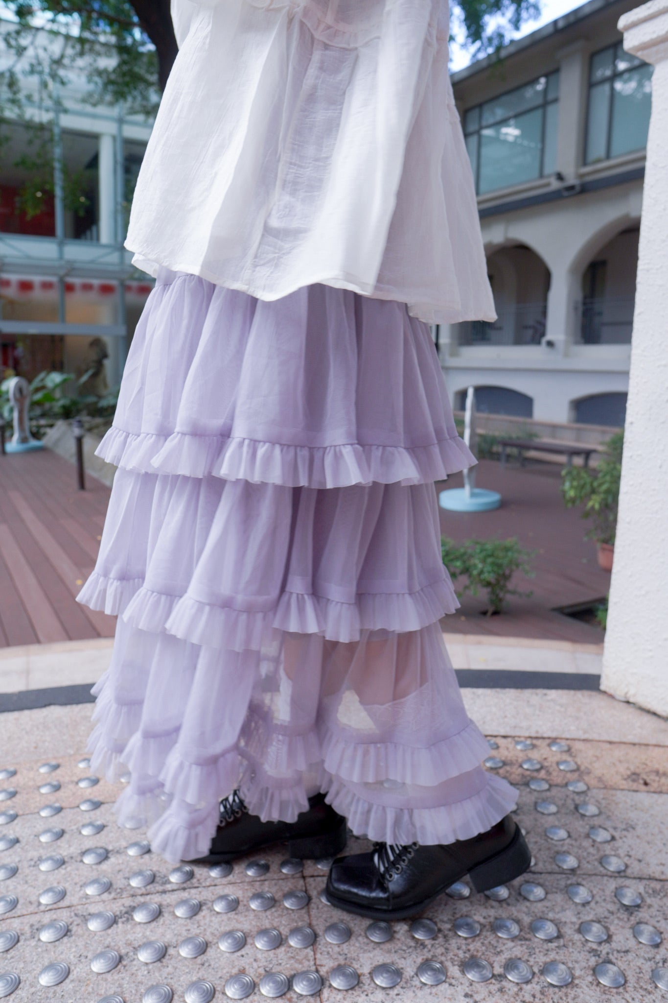 <預訂> 2025新款易襯超仙！薄紗蛋糕半身長裙｜兩色入