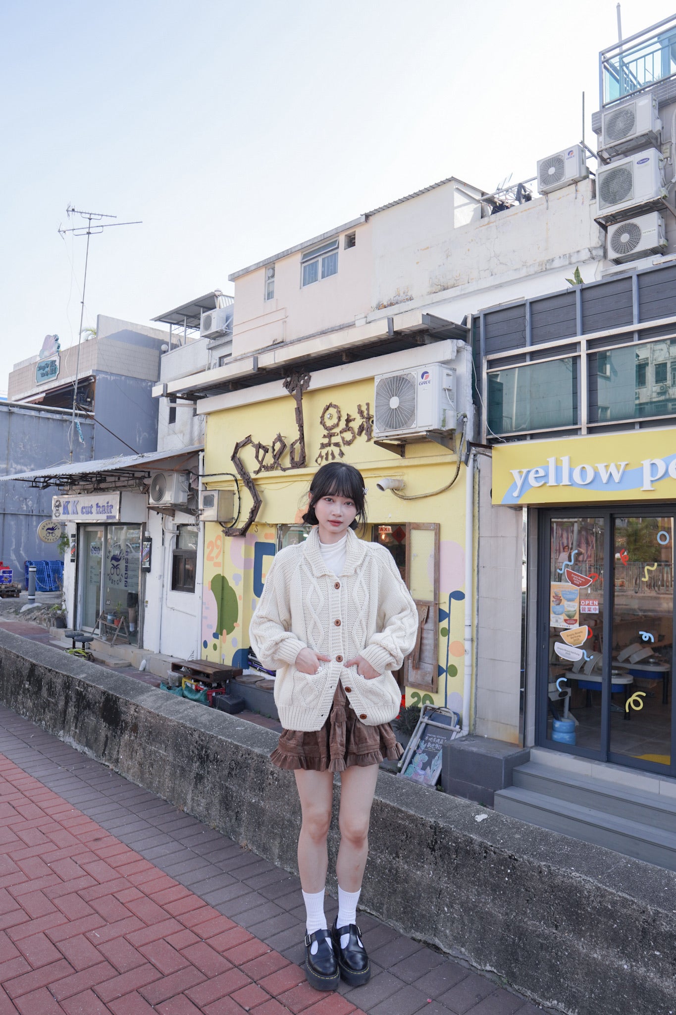 <現貨> 學園風UP♡ 粗針織麻花外套