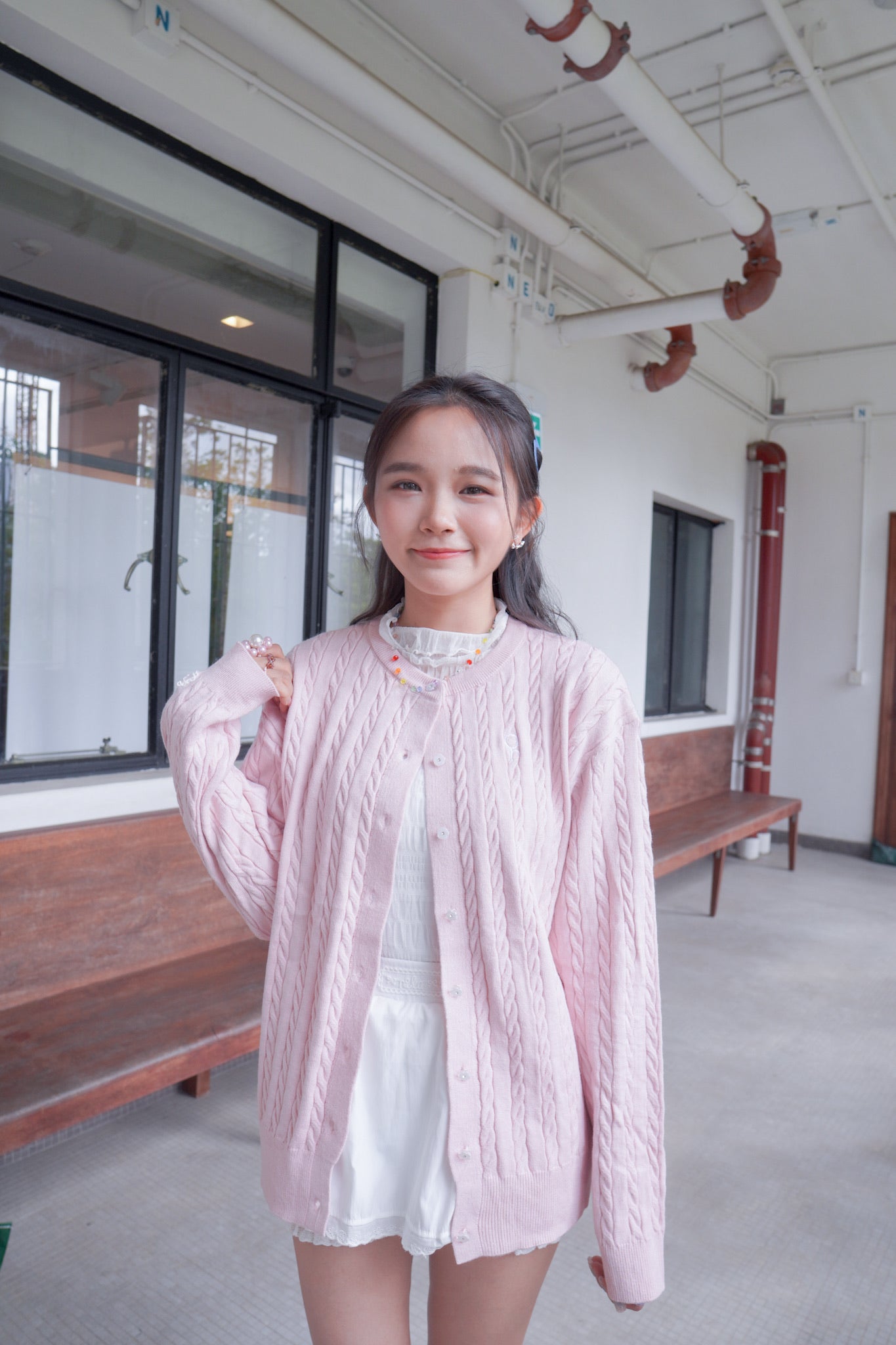 <現貨> 獨家款～ LOGO蕾絲邊短裙褲 ｜兩色入