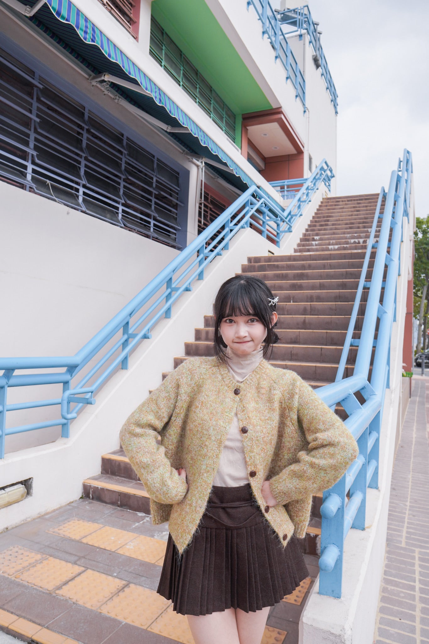 <現貨> 羊毛混紡針織冷外套｜兩色入