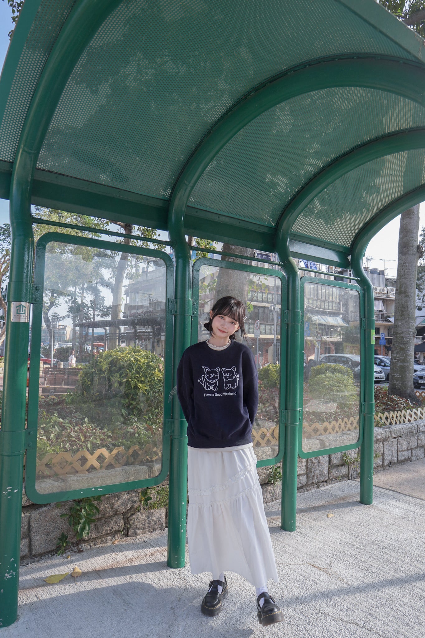 <現貨> 小狗刺繡LOGO長袖衛衣 | 兩色入