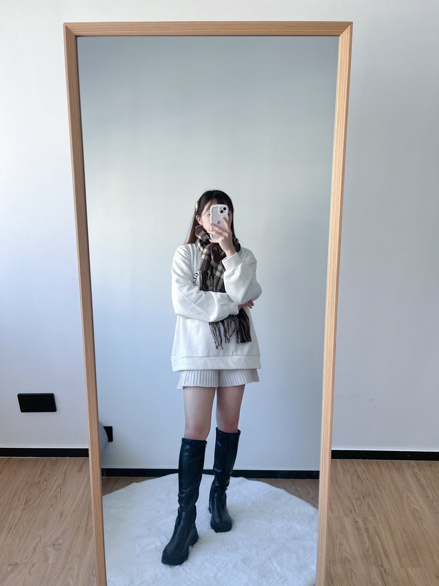 <預訂> 暖笠笠可愛小貓圖案拉絨毛衛衣｜兩色入