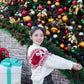 <現貨> 聖誕專屬🎄大蝴碟結長袖針織上衣