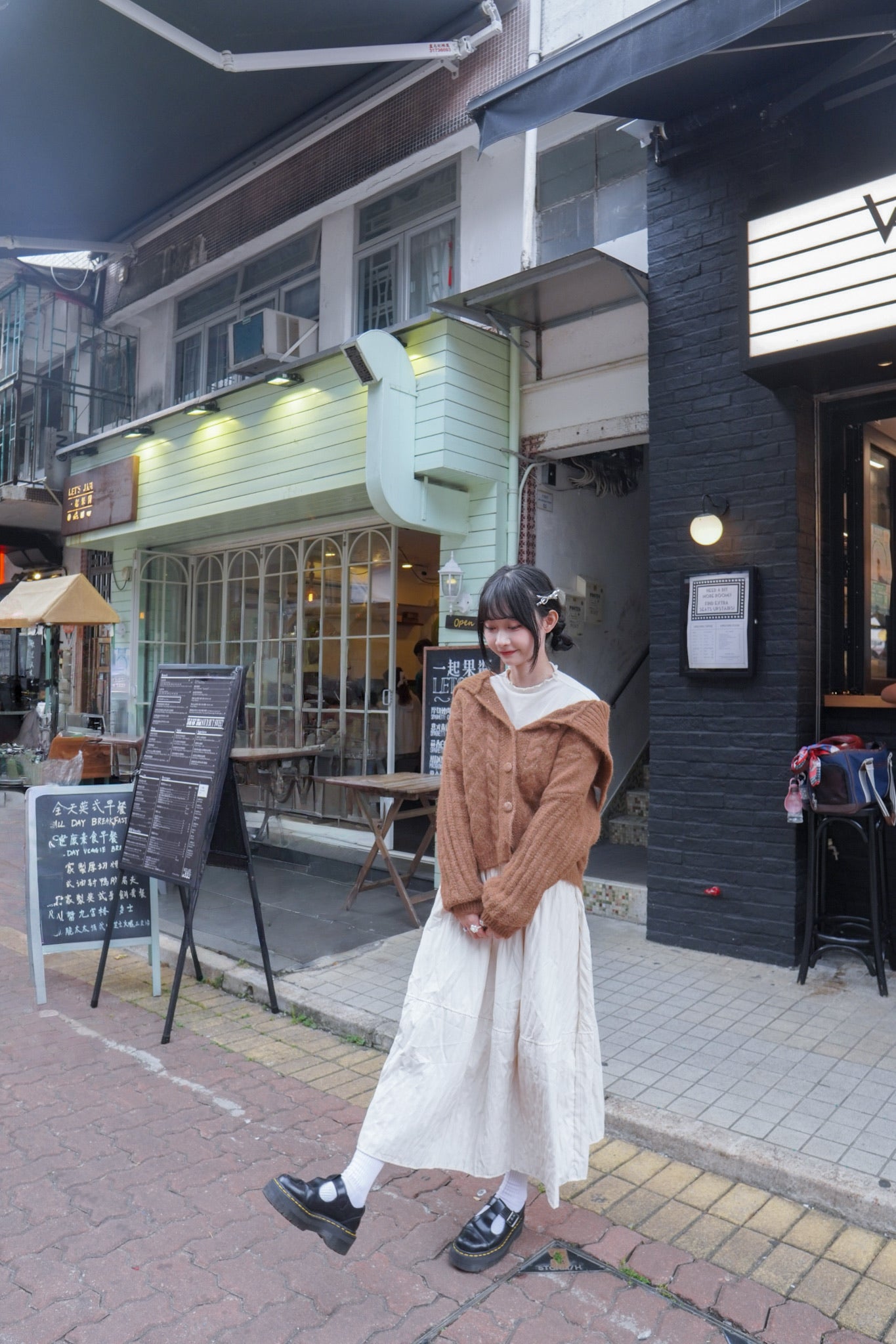 <現貨> 自家製 秋冬專屬! 肌理感口袋半身長裙｜兩色入