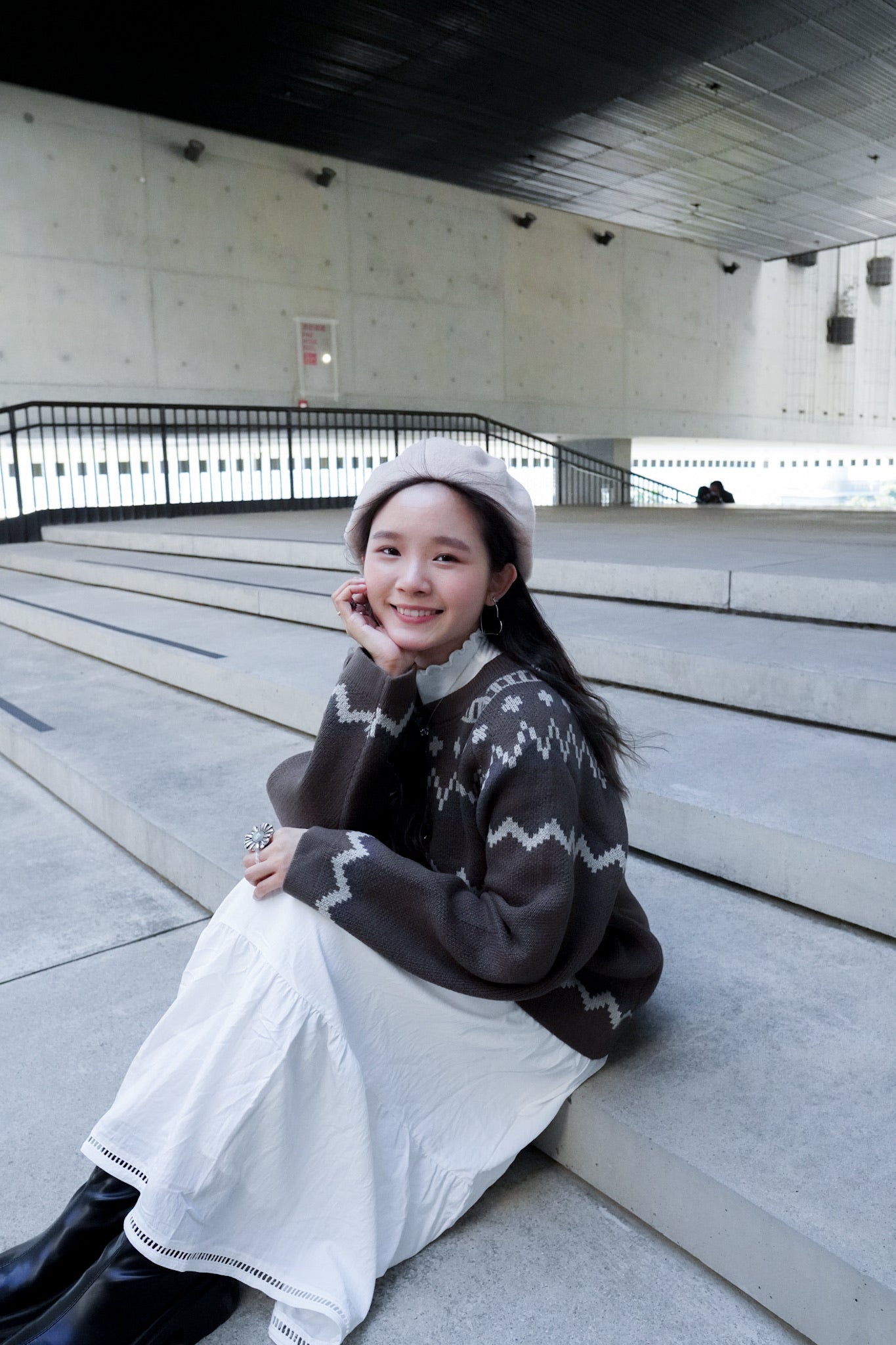 <預訂> 自家製 自留款♡ 奶白蛋糕半身長裙
