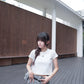 <預訂> Monogram刺繡短款Tshirt | 兩色入