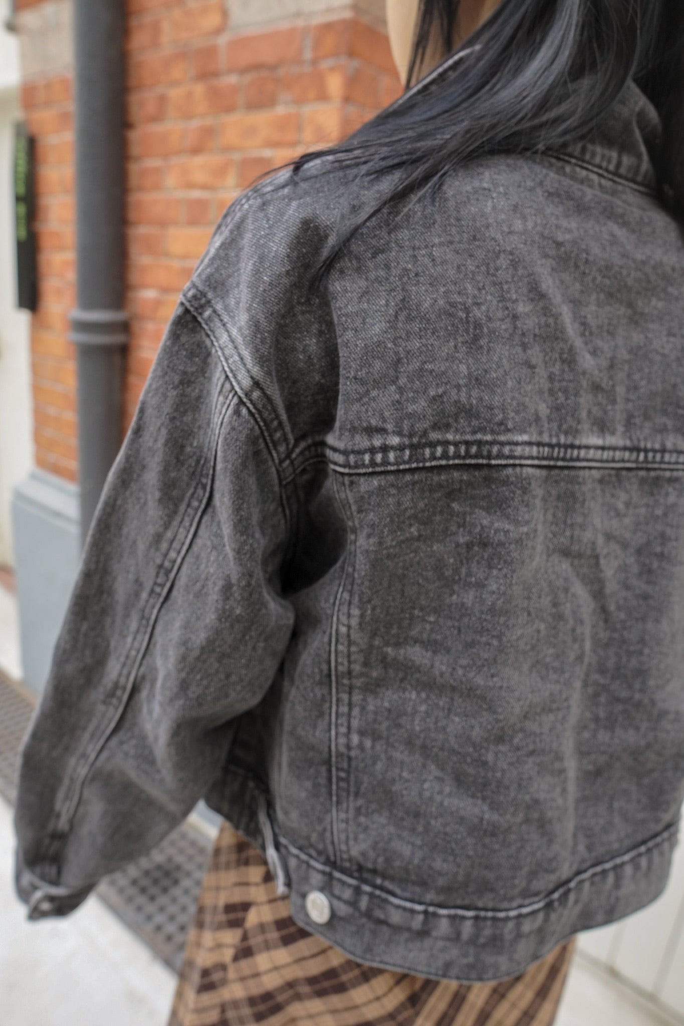 <現貨> 寬鬆短版口袋牛仔夾克外套