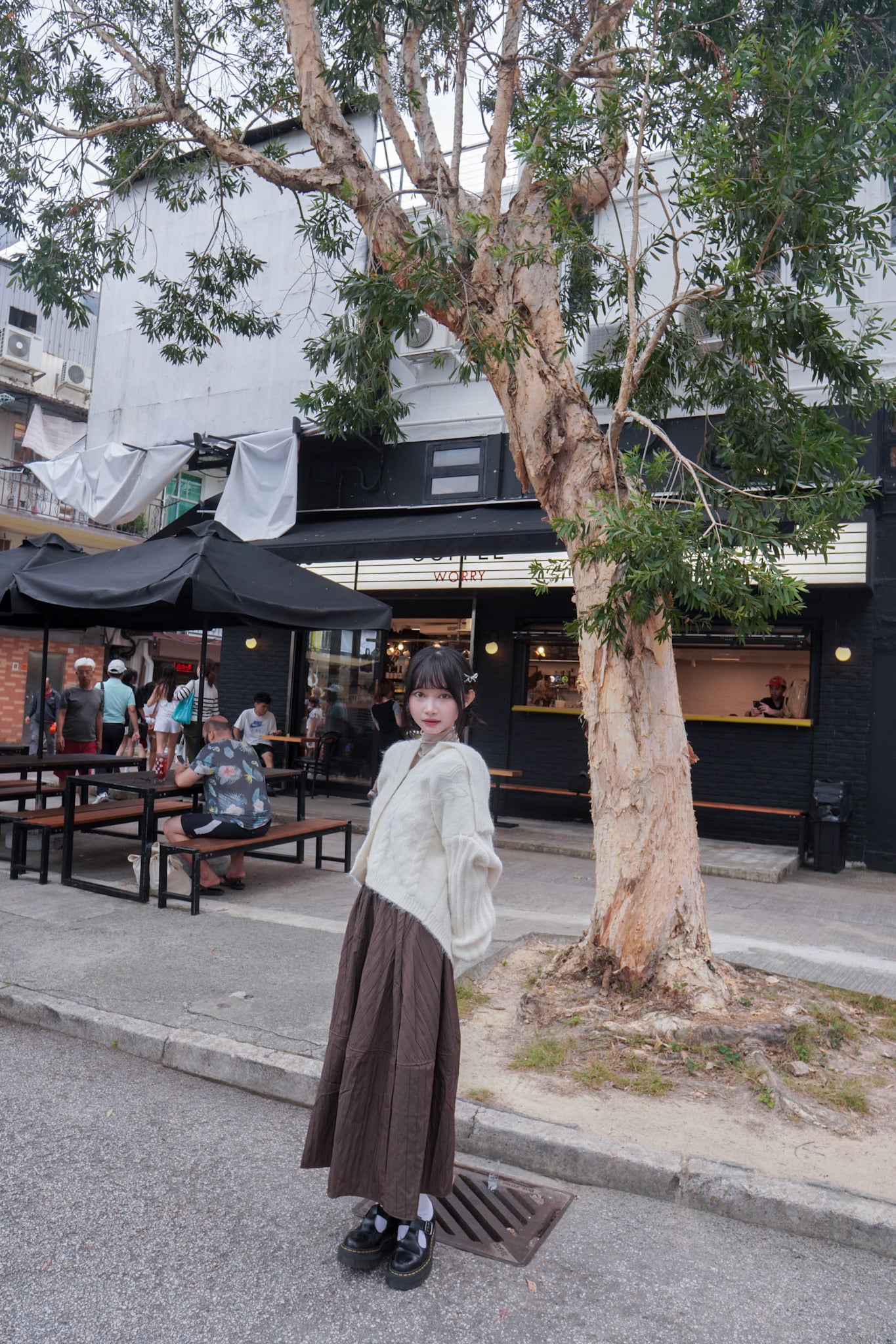 <現貨> 學院風大反領麻花開胸針織外套｜兩色入