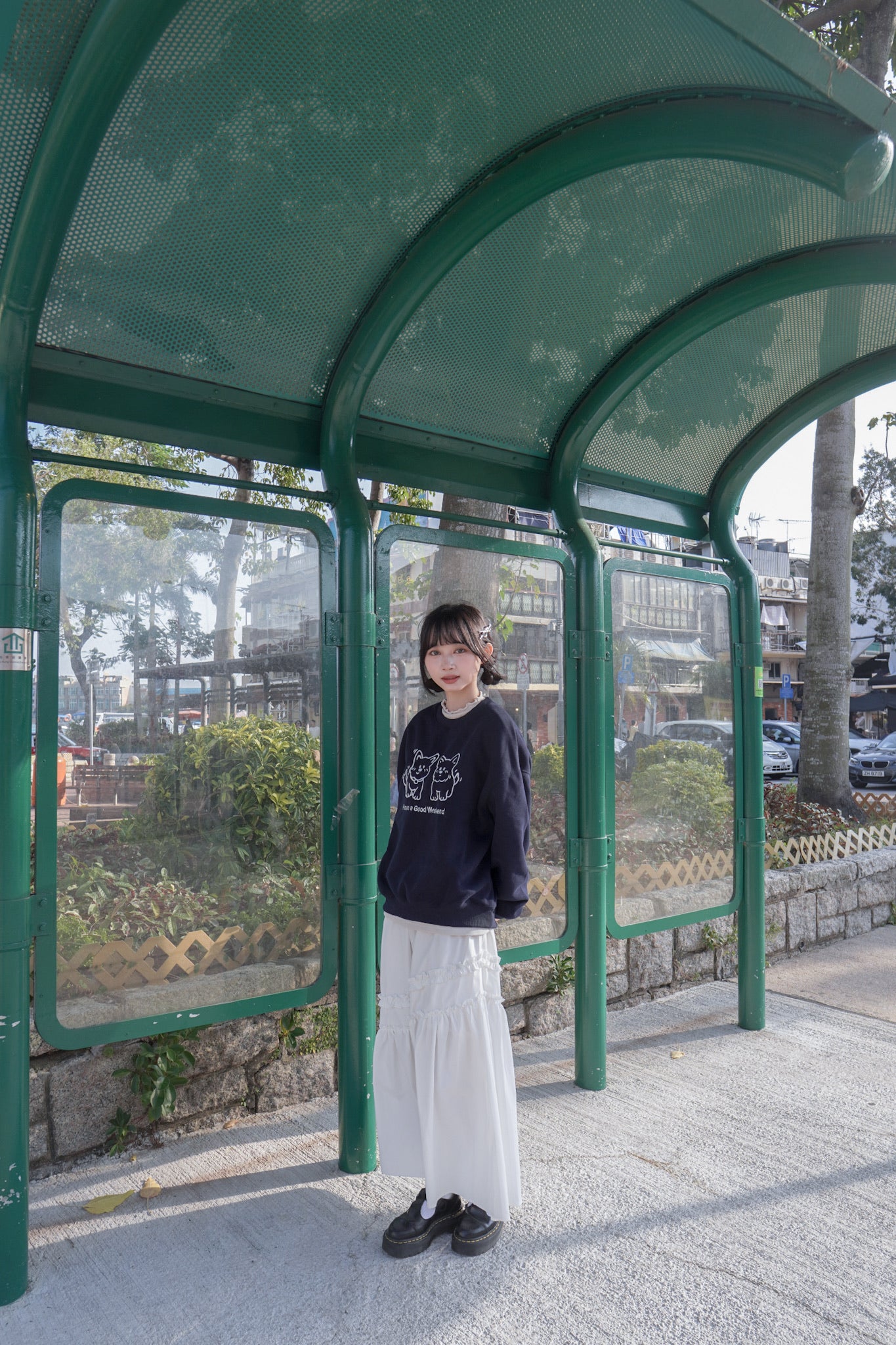 <現貨> 自家製 超厚實! ruffle邊半高領純色內搭上衣｜三色入