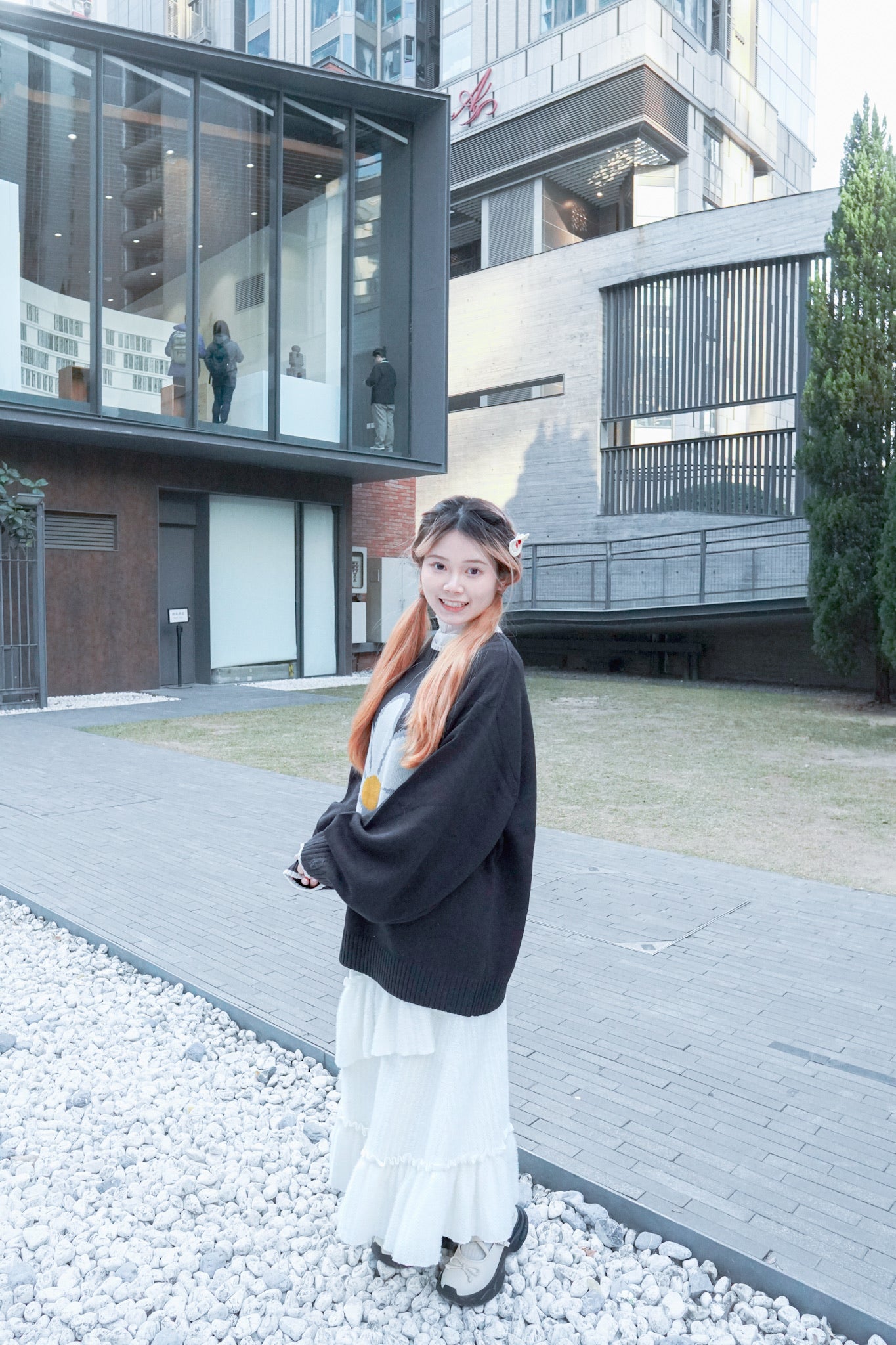 <預訂限時優惠> MM Unisex 大花朵提花針織套頭上衣｜兩色入
