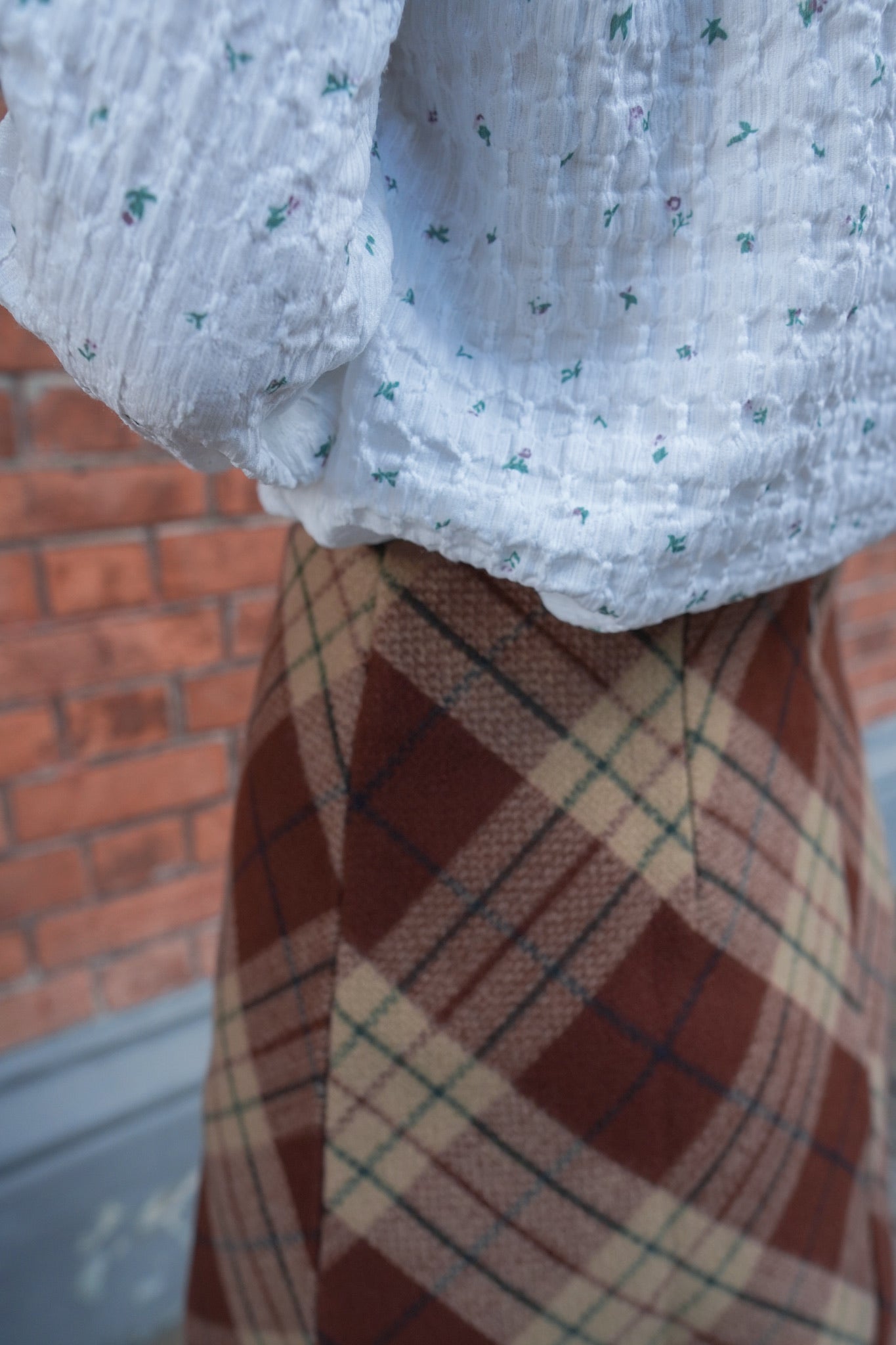 <預訂> 自家製 聖誕必入🎄高腰格紋A字半身短裙