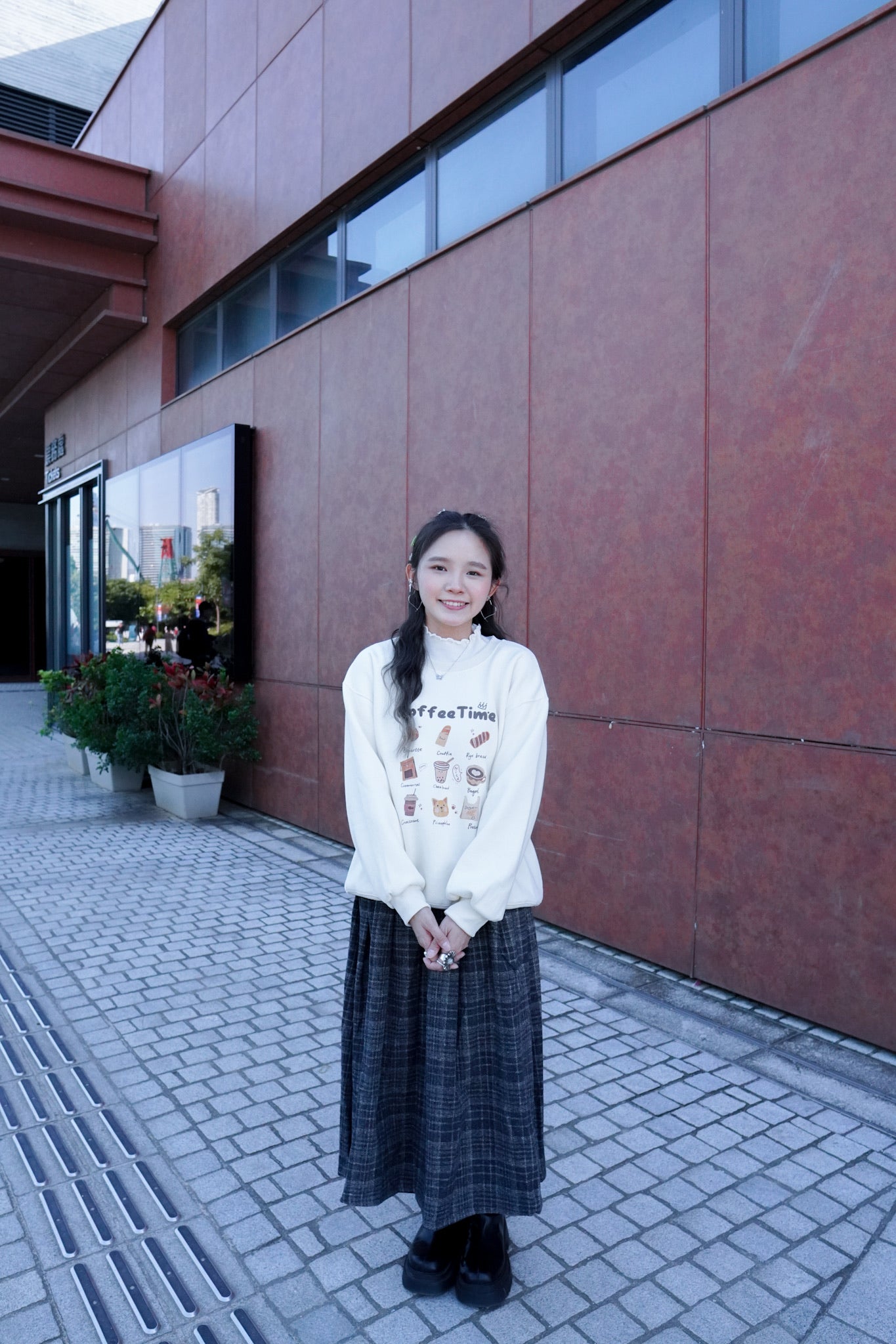 <現貨> 冬日感滿滿！韓系Coffee Shop長袖衛衣｜兩色入