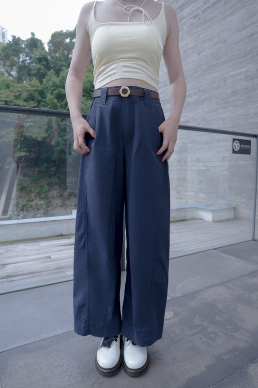 <預訂> 自家製 小個子ok! 肉肉腿88棉質直筒高腰長褲｜兩色入