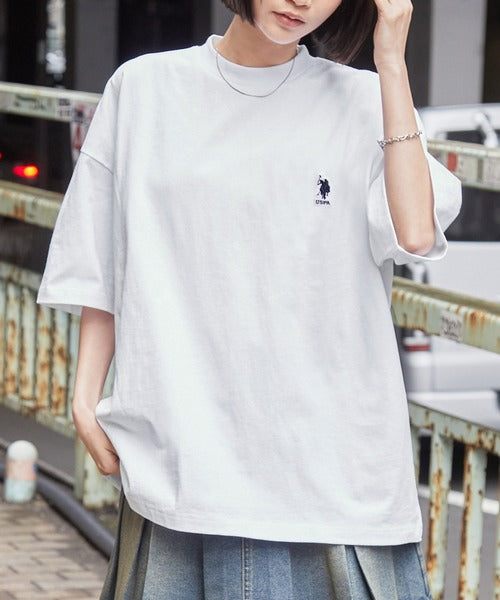 <預訂> JP Unisex U.S.Polo Oversized純棉刺繡短袖Tee｜八色入