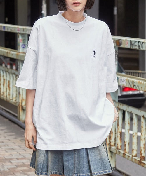 <預訂> JP Unisex U.S.Polo Oversized純棉刺繡短袖Tee｜八色入