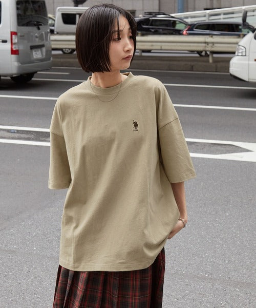 <預訂> JP Unisex U.S.Polo Oversized純棉刺繡短袖Tee｜八色入