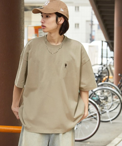 <預訂> JP Unisex U.S.Polo Oversized純棉刺繡短袖Tee｜八色入