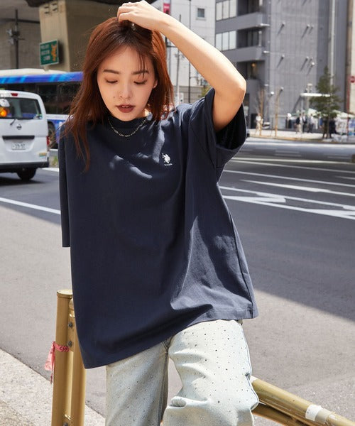 <預訂> JP Unisex U.S.Polo Oversized純棉刺繡短袖Tee｜八色入