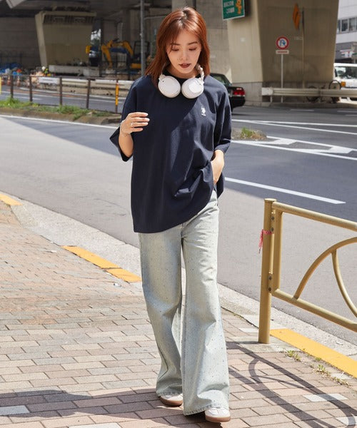 <預訂> JP Unisex U.S.Polo Oversized純棉刺繡短袖Tee｜八色入
