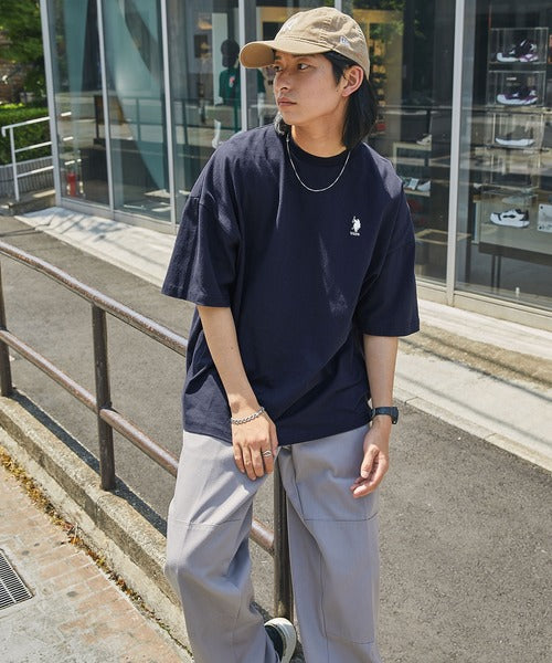<預訂> JP Unisex U.S.Polo Oversized純棉刺繡短袖Tee｜八色入
