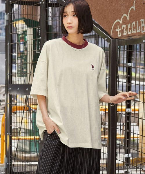 <預訂> JP Unisex U.S.Polo Oversized純棉刺繡短袖Tee｜八色入