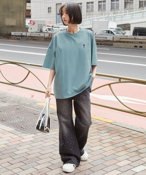 <預訂> JP Unisex U.S.Polo Oversized純棉刺繡短袖Tee｜八色入