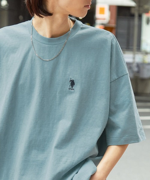 <預訂> JP Unisex U.S.Polo Oversized純棉刺繡短袖Tee｜八色入