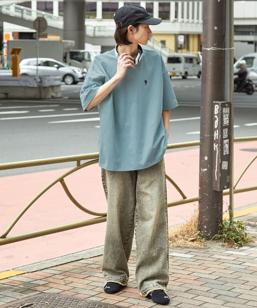<預訂> JP Unisex U.S.Polo Oversized純棉刺繡短袖Tee｜八色入