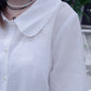 <現貨> 夏日專屬! 小奶白娃娃領短袖恤衫