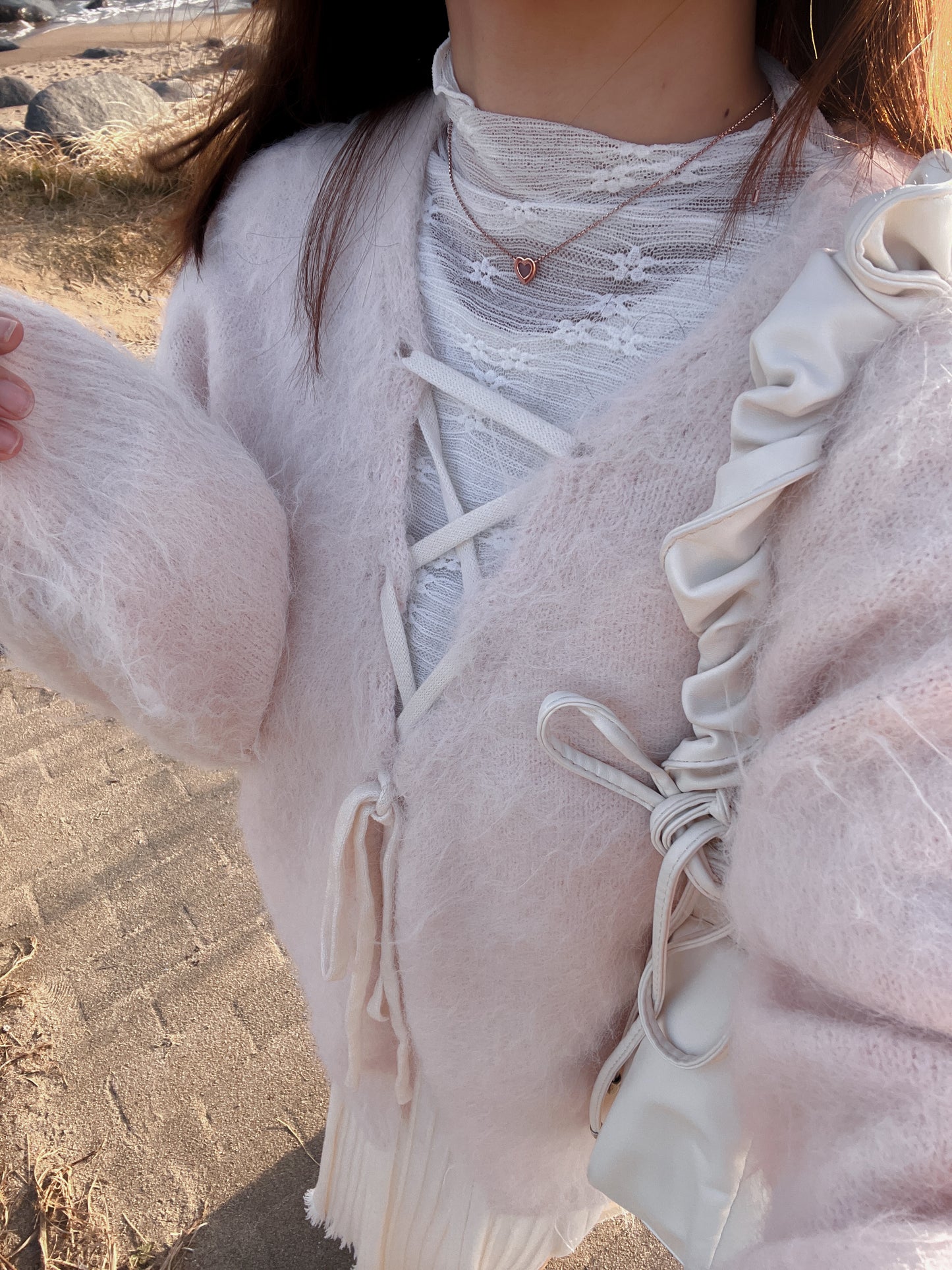 <預訂> 自家製 流蘇針織半身長裙｜兩色入