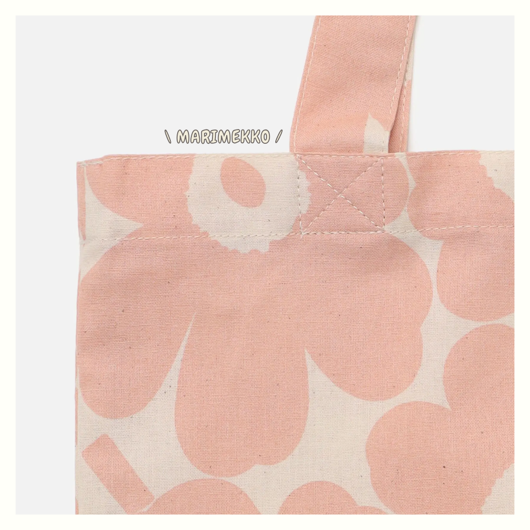 <預訂> JP 日本限定珊瑚粉色！Marimekko Mini Unikko Tote Bag♡