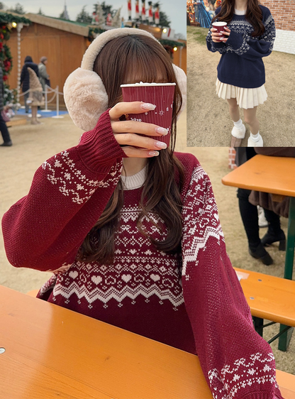 <預訂> 日本人氣! 北歐風針織上衣｜兩色入