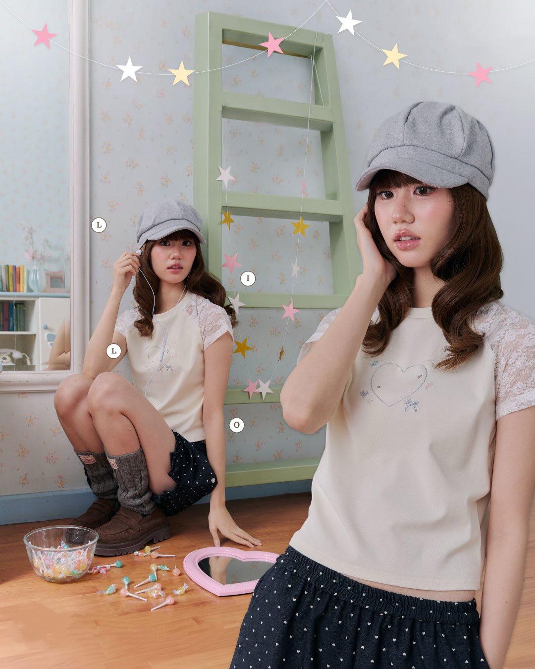 <預訂> 泰國小眾品牌🇹🇭 透明蕾絲短袖上衣Tee | 兩色入