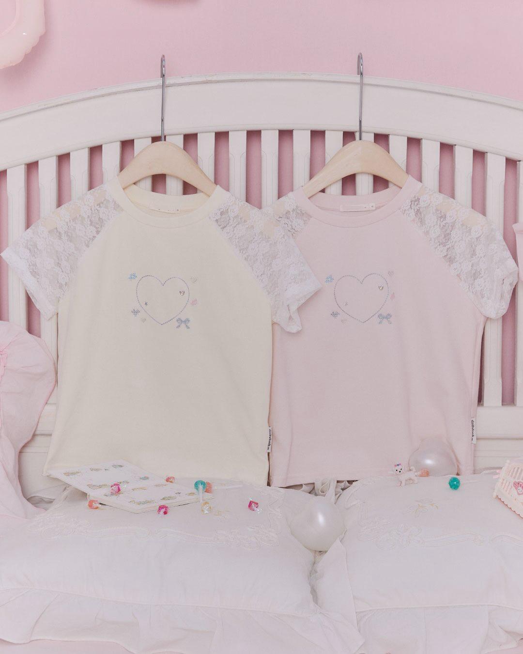 <預訂> 泰國小眾品牌🇹🇭 透明蕾絲短袖上衣Tee | 兩色入