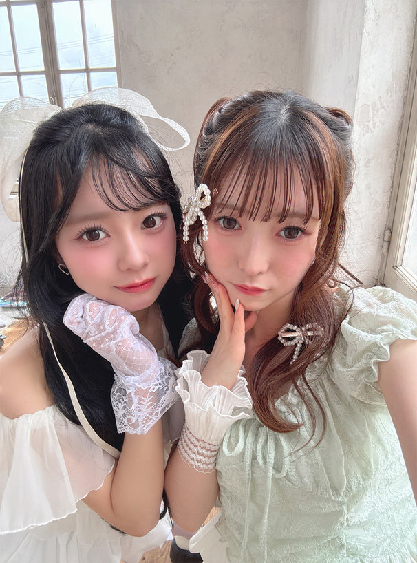 <預訂> JP 2-Ways蕾絲泡泡袖襯衫｜四色入