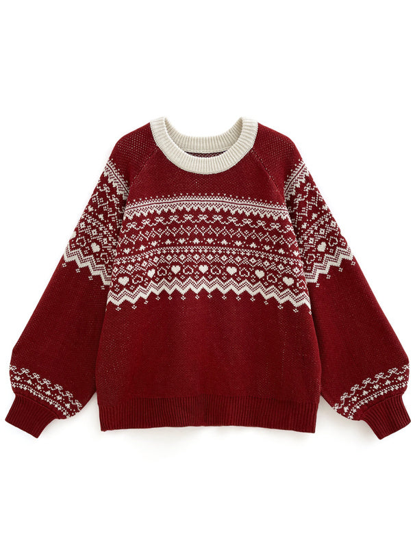 <預訂> 日本人氣! 北歐風針織上衣｜兩色入