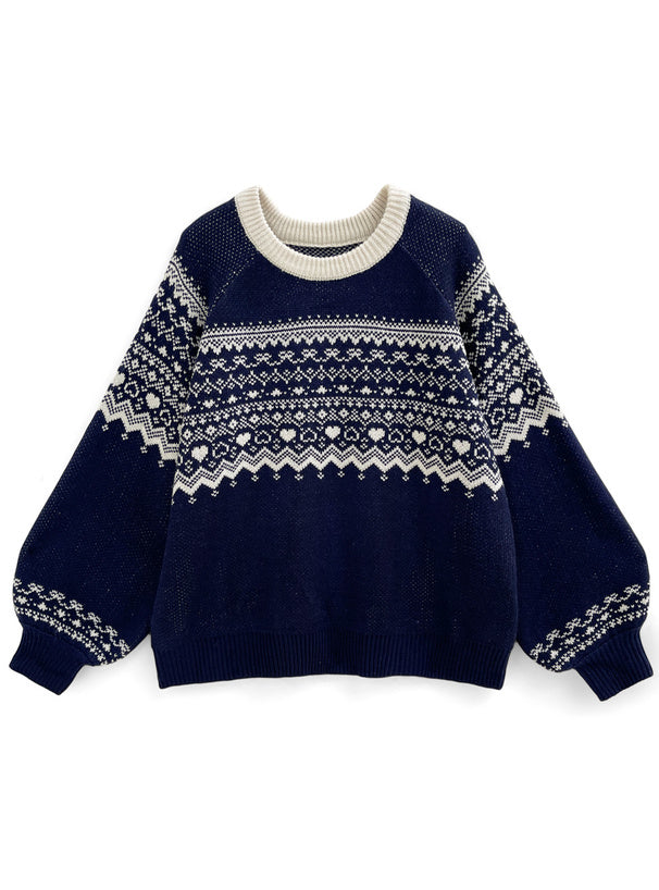 <預訂> 日本人氣! 北歐風針織上衣｜兩色入