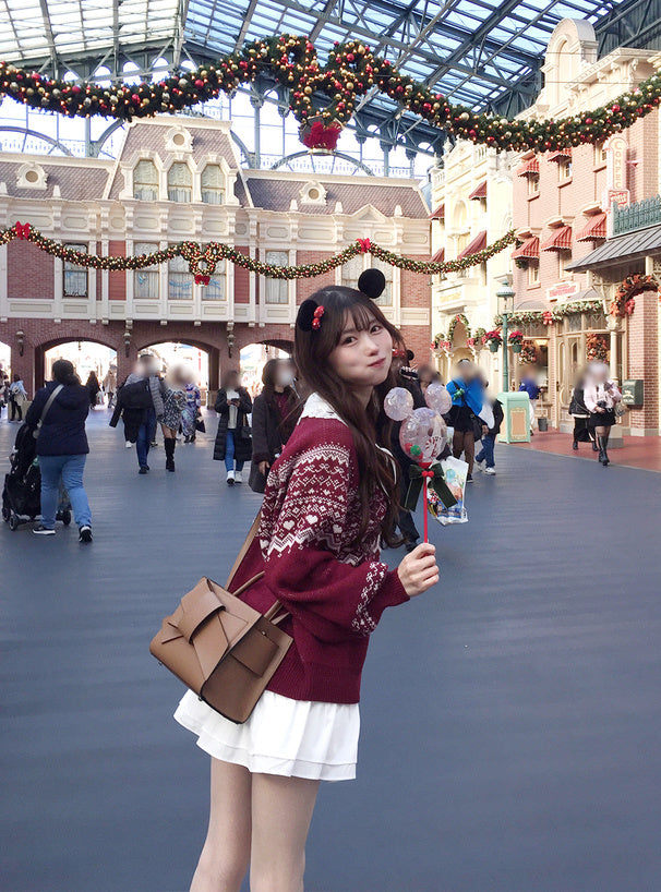 <預訂> 日本人氣! 北歐風針織上衣｜兩色入