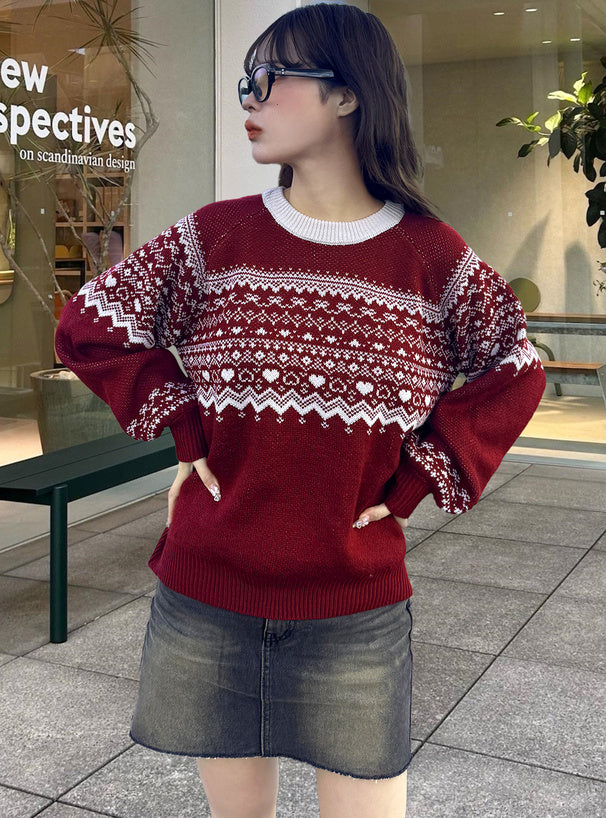 <預訂> 日本人氣! 北歐風針織上衣｜兩色入