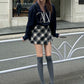 <預訂> J節日感紋格紋迷你裙(含內搭)| 兩色入