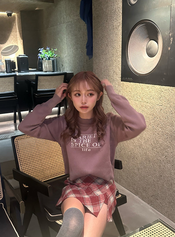 <預訂> J節日感紋格紋迷你裙(含內搭)| 兩色入