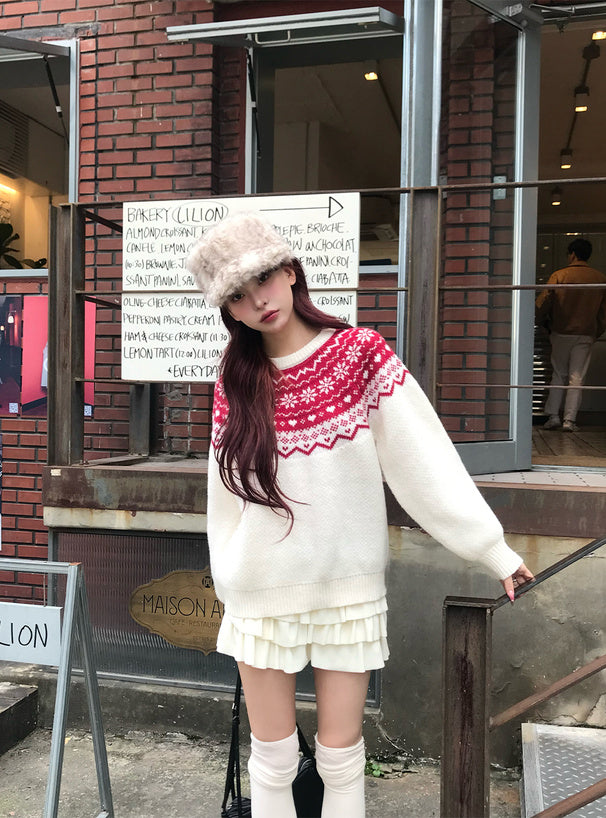 <預訂> 北歐風針織上衣｜三色入