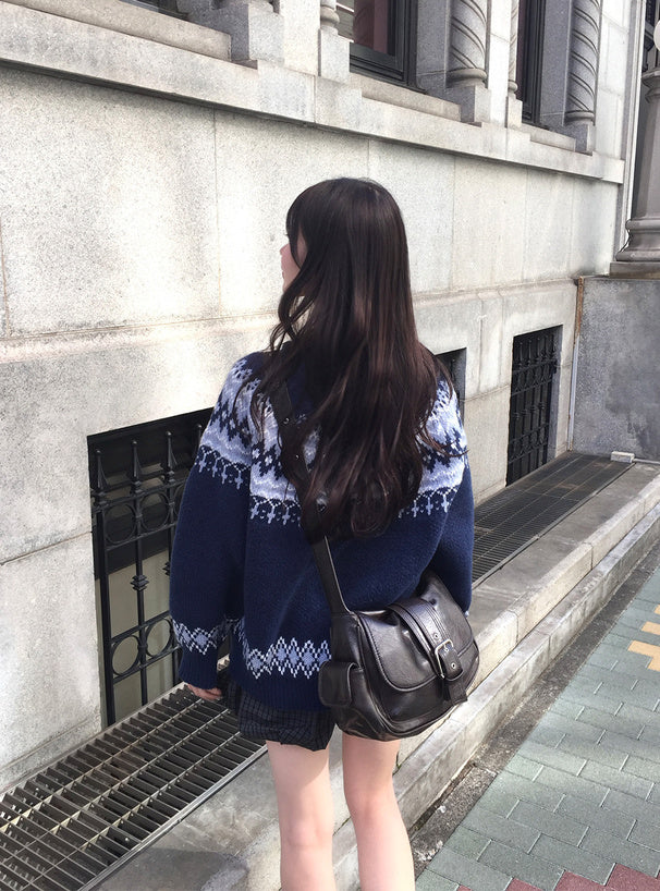 <預訂> JP ILLIT MOKA同款🐰北歐菱形針織上衣｜四色入