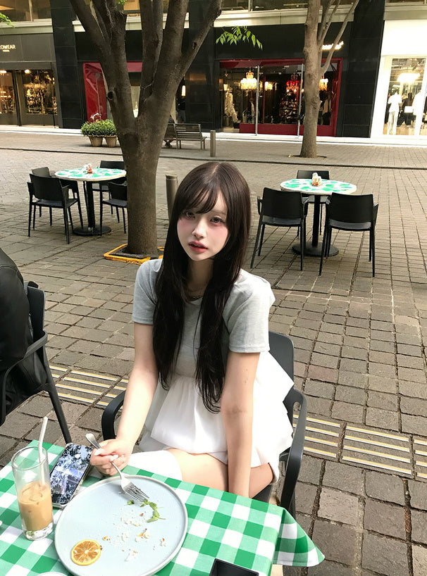 <預訂> JP 氣球褶邊泡泡上衣 | 兩色入