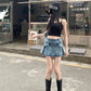 <預訂> JP 牛仔半身短裙褲(內有打底)