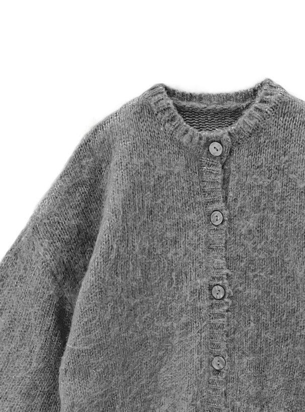 <預訂> JP 百搭易襯！落肩馬海毛針織開胸外套｜四色入